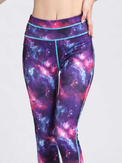Printed Active High Waist Leggings - Odaingerous
